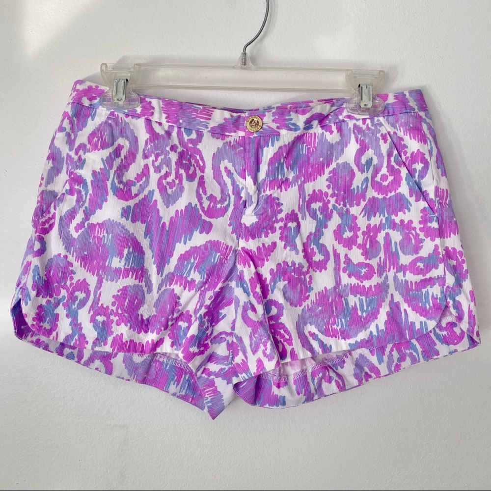 Lilly Pulitzer Adie Purple Print Shorts